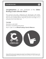 Preview for 3 page of Childcare Glider Rocking Chair & Ottoman "Sand" Instructions Manual