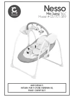 Childcare Nesso Mini Swing "Trios" 037701-389 Manual preview