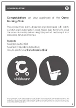 Preview for 3 page of Childcare Osmo 094111 Manual