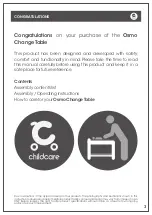 Preview for 3 page of Childcare Osmo Beech Instruction Manual