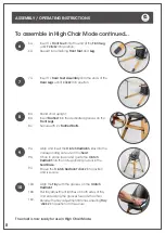 Предварительный просмотр 8 страницы Childcare Qube High Chair 044290 User Manual