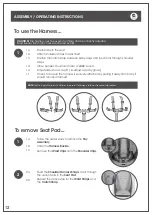 Предварительный просмотр 12 страницы Childcare Qube High Chair 044290 User Manual