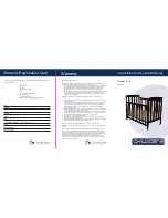 Childcare Sussex Cot Instructions For Use And Warranty preview