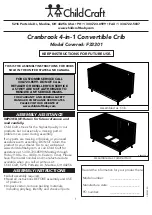 Предварительный просмотр 1 страницы CHILDCRAFT Cranbrook F33301 Instructions Manual