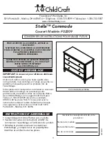 Предварительный просмотр 12 страницы CHILDCRAFT Stella F02209 Assembly Instructions Manual