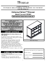 CHILDCRAFT Universal Select F09409 Instructions Manual preview