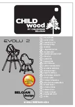 Preview for 1 page of Childhome Belgium Child Wood Evolu 2 Manual