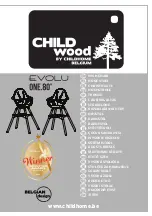 Preview for 1 page of Childhome Belgium CHILD WOOD EVOLU ONE.80 Manual