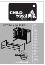 Preview for 1 page of Childhome Belgium CHILD WOOD PARIS B120PDO Manual