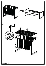 Preview for 9 page of Childhome Belgium CHILD WOOD PARIS B120PDO Manual