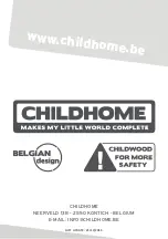 Предварительный просмотр 36 страницы Childhome Belgium Child Wood TUNDRA WHITE Manual