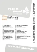 CHILDHOME Child Wood MAESTRO VHMAE User Manual preview