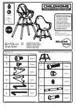 Предварительный просмотр 2 страницы CHILDHOME EVOLU 2 Assembly Instructions Manual