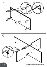 Предварительный просмотр 6 страницы CHILDHOME K2DRRW Assembly Instructions Manual