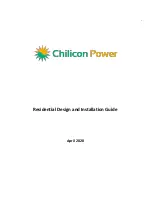 Предварительный просмотр 1 страницы Chilicon Power CP-250E Residential Design And Installation Manual