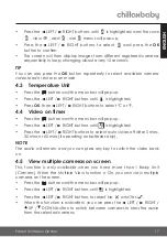 Preview for 17 page of ChillaxBaby DM640 User Manual