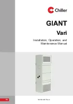 Chiller Giant 1300 Installation, Operation And Maintenance Manual preview