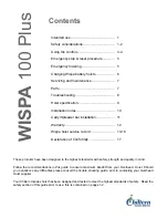 Preview for 2 page of Chiltern Invadex WISPA 100 Plus User Manual