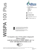 Preview for 20 page of Chiltern Invadex WISPA 100 Plus User Manual