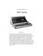 Chilton QM 3 Series Operating Instructions Manual preview