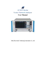 Preview for 1 page of China Electronics Technology Instruments AV3672 Series User Manual