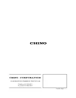 Preview for 116 page of Chino AL3000 SERIES Instructions Manual