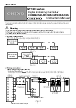 Preview for 1 page of Chino GT120 Series Instruction Manual