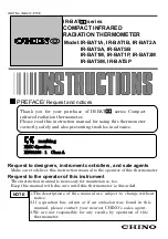 Chino IR-BAT Series Instructions Manual preview