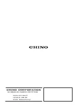 Preview for 36 page of Chino IR-CZ Series Instructions Manual