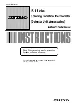 Chino IR-E Instruction Manual preview