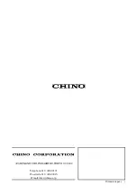 Предварительный просмотр 144 страницы Chino KP 2000 Series Instructions Manual