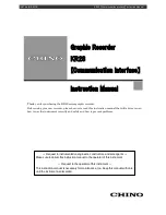 Chino KR2S Instruction Manual preview