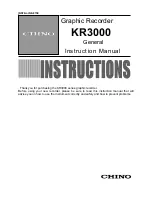 Preview for 1 page of Chino KR3000 Series Instruction Manual