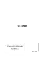 Preview for 159 page of Chino KR3000 Series Instruction Manual