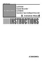 Preview for 1 page of Chino LE5100 Instruction Manual