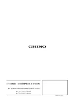 Preview for 90 page of Chino LE5100 Instruction Manual