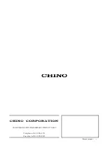 Предварительный просмотр 43 страницы Chino LT830 Series Instructions Manual