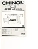 CHINON C8-1003 Instructions Manual предпросмотр