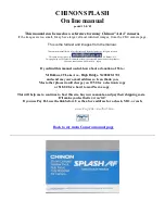 Preview for 1 page of CHINON SPLASH Online Manual