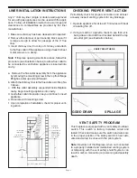 Preview for 5 page of Chinook Fireplaces BWI-30A Homeowner And Installation Manual