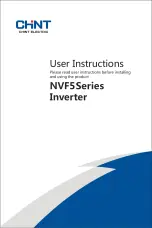 CHINT NVF5 Series User Instructions предпросмотр