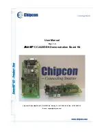 Предварительный просмотр 1 страницы Chipcon SmartRF CC2420DBK User Manual