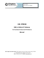 Chipkin CAS 2700-58 Manual preview