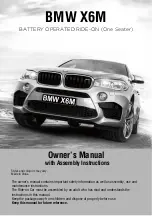 Предварительный просмотр 1 страницы Chipolino BMW X6M Owner'S Manual With Assembly Instructions