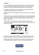 Preview for 22 page of Chiroform 125 User Manual