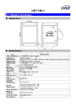 Preview for 3 page of CHIYU BF-430 User Manual