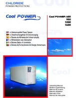 Chloride Cool Power 1200 Operating Manual preview