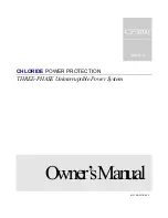 Chloride CP3000 Series Owner'S Manual preview