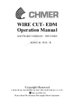 Preview for 1 page of CHMER WIRE CUT- EDM Operation Manual