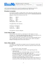 Preview for 4 page of ChocoMa 2T130 Operating Manual